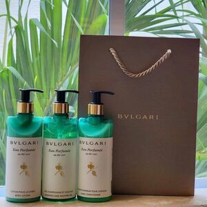 BVLGARI Gift Set 3 piece Shampoo & Shower Gel, Hair Conditioner and Body Lotion